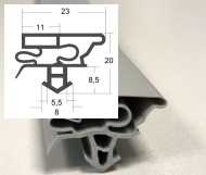 Steckdichtung mit Magnet