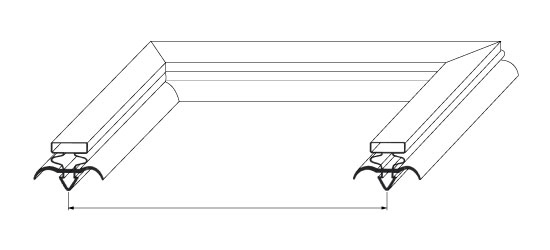 Profile 56 Dart-to-Dart dimension